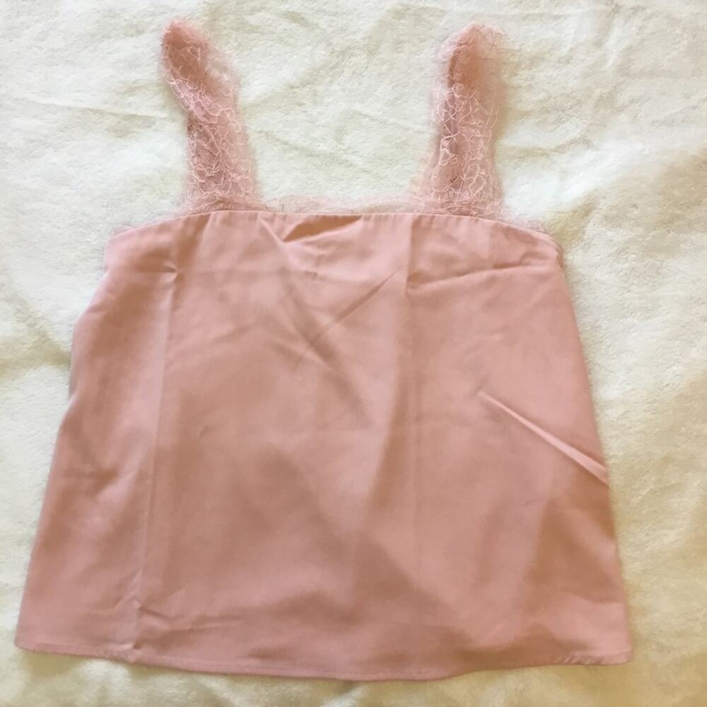 Love Bonito Pink Amara Lace Trim Camisole
